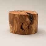 mp319 74MM ROUND OLIVEWOOD PLINTH