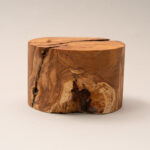 mp319 74MM ROUND OLIVEWOOD PLINTH