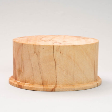 mp322 spalted beech oval miniature display plinth-6