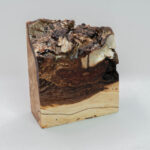 mp336 olivewood textured miniature display plinth